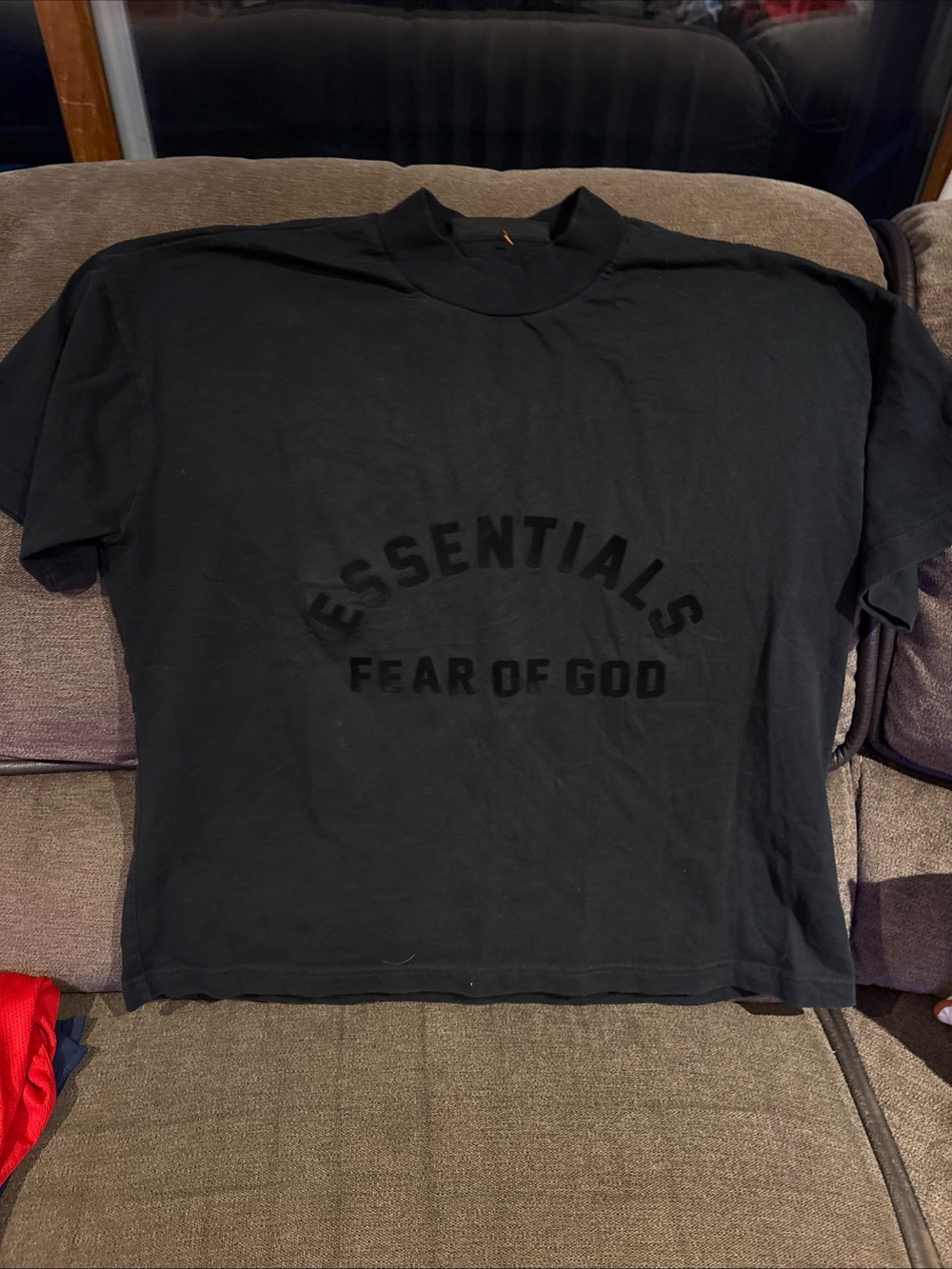 Essentials Fear of Gods Oversized Crew Neck Black T-Shirt Men’s S Boxy